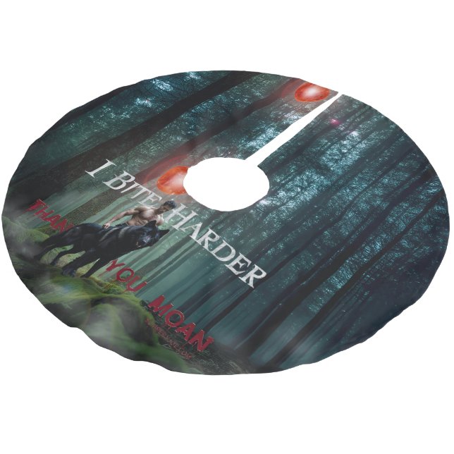 SlipperyJoe's mystical Halloween-style atmosphere  Brushed Polyester Tree Skirt (Angled)