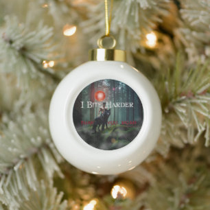 SlipperyJoe's mystical Halloween-style atmosphere Ceramic Ball Christmas Ornament