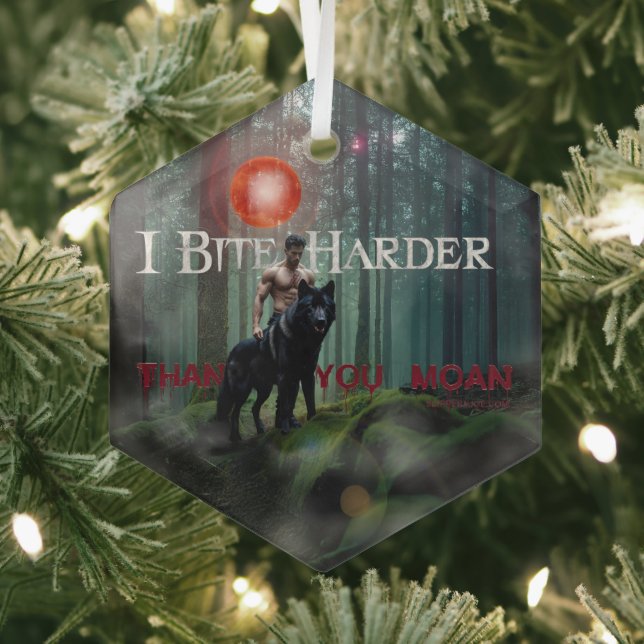 SlipperyJoe's mystical Halloween-style atmosphere  Glass Ornament (Insitu)