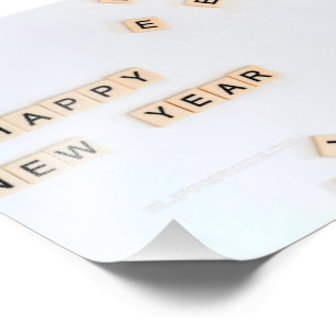 SlipperyJoe's New Year’s celebration scattered bei Photo Print