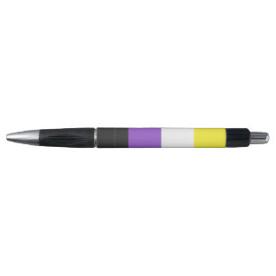 SlipperyJoe's Nonbinary Pride Flag gay gifts LGBTQ Pen