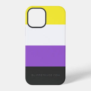 SlipperyJoe's Nonbinary Pride Flag yellow white pu iPhone 12 Pro Case