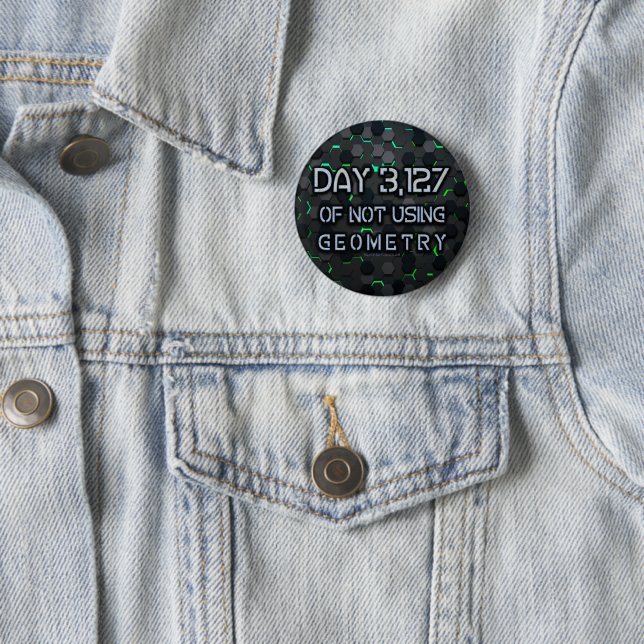 SlipperyJoe's not using geometry interlocking hexa 2 Inch Round Button (In Situ)