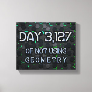 SlipperyJoe's not using geometry interlocking hexa Canvas Print