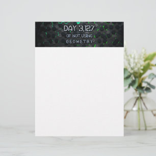 SlipperyJoe's not using geometry interlocking hexa Letterhead