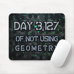 SlipperyJoe's not using geometry interlocking hexa Mouse Pad