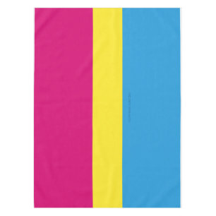 SlipperyJoe's pansexual pride flag gender-blind pi Tablecloth