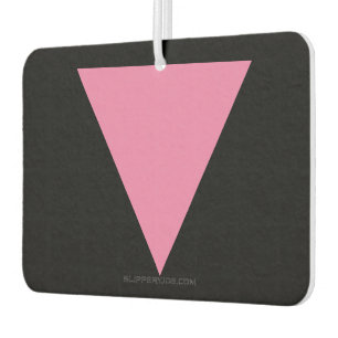 SlipperyJoe's pink triangle flag bright pink symbo Air Freshener