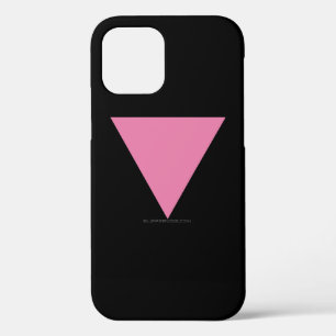 SlipperyJoe's pink triangle flag bright pink symbo iPhone 12 Pro Case