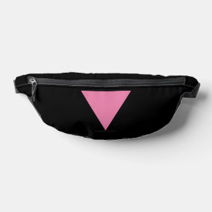 SlipperyJoe's pink triangle flag bright pink symbo Fanny Pack