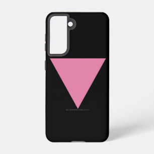 SlipperyJoe's pink triangle flag bright pink symbo Samsung Galaxy Case