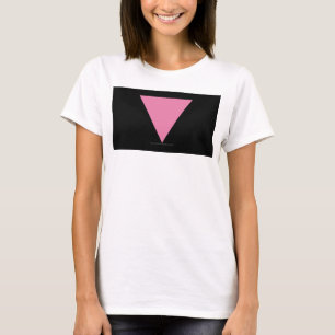 SlipperyJoe's pink triangle flag bright pink symbo T-Shirt