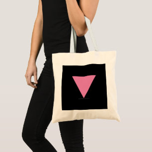 SlipperyJoe's pink triangle flag bright pink symbo Tote Bag