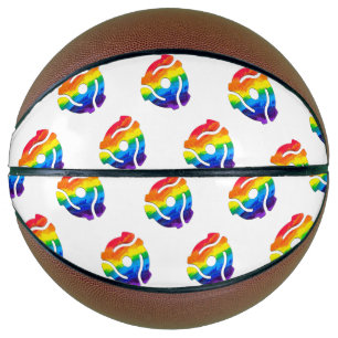 SlipperyJoe's plastic 45 RPM record adapter circul Basketball