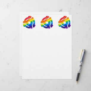 SlipperyJoe's plastic 45 RPM record adapter circul Letterhead