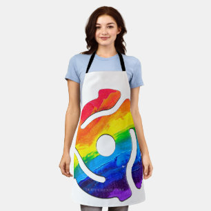 SlipperyJoe's plastic 45 RPM record adapter vibran Apron