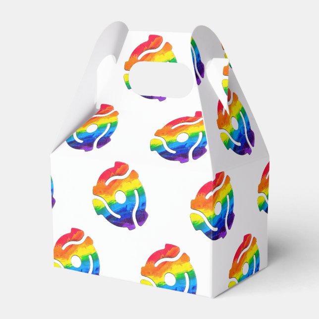 SlipperyJoe's plastic 45 RPM record adapter vibran Favor Box (Front Side)