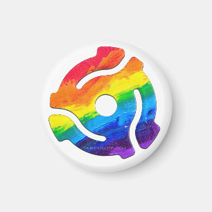 SlipperyJoe's plastic 45 RPM record adapter vibran Magnet