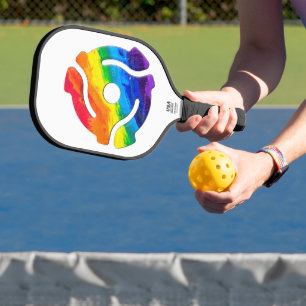SlipperyJoe's plastic 45 RPM record adapter vibran Pickleball Paddle