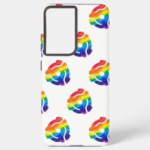 SlipperyJoe's plastic 45 RPM record adapter vibran Samsung Galaxy Case