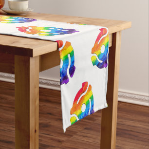 SlipperyJoe's plastic 45 RPM record adapter vibran Short Table Runner