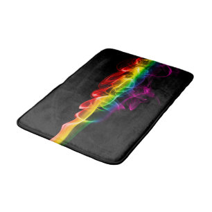 SlipperyJoe's plume of rainbow energy vapour caugh Bath Mat