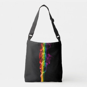 SlipperyJoe's plume of rainbow energy vapour caugh Crossbody Bag