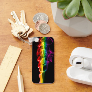 SlipperyJoe's plume of rainbow energy vapour caugh Keychain