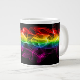 SlipperyJoe's plume of rainbow energy vapour caugh Large Coffee Mug