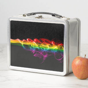 SlipperyJoe's plume of rainbow energy vapour caugh Metal Lunch Box