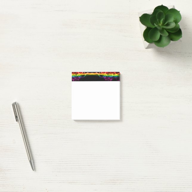 SlipperyJoe's plume of rainbow energy vapour caugh Post-it Notes (Office)
