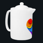 SlipperyJoe's pride heart curves shape 3-D three-d<br><div class="desc">SlipperyJoe's pride heart curves shape 3-D three-dimensional look rainbow celebrates love artistic visually appealing colours gay pride gifts LGBTQIA red orange yellow green blue purple smooth wave-like appearance vibrant dynamic movement graphic design</div>