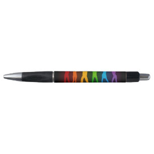 SlipperyJoe's pride people hands silhouette colorf Pen