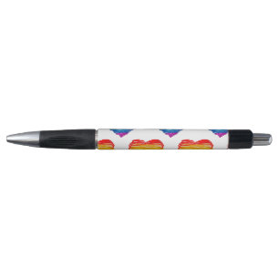SlipperyJoe's pride scribbled heart shape drawing  Pen