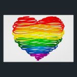 SlipperyJoe's pride scribbled heart shape drawing Poster<br><div class="desc">SlipperyJoe's pride scribbled heart shape drawing rainbow love inclusivity message transcends boundaries gradient rainbow colours vibrant colourful illustration gay pride gifts artistic LGBTQIA uneven lines radiating outwards red orange yellow green blue purple depth dimension</div>