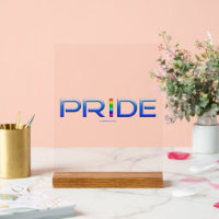 SlipperyJoe's pride word metallic letters radiates