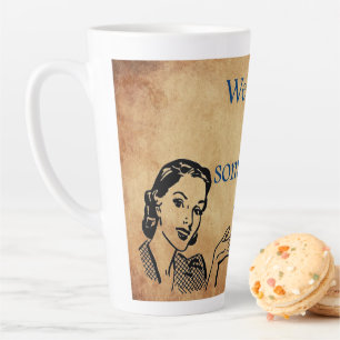 SlipperyJoe's Princess clap walking funny 50s vint Latte Mug