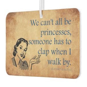 SlipperyJoe's princesses clap vintage poster retro Air Freshener