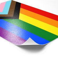 SlipperyJoe's Progress Pride Flag six classic hori