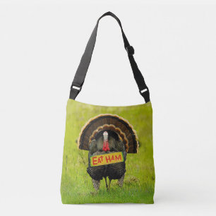 SlipperyJoe's proud turkey eat ham red wattle hang Crossbody Bag