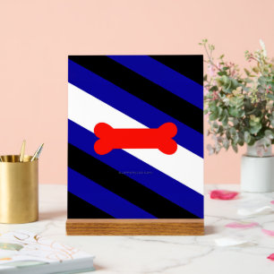 SlipperyJoe's puppy play pride flag express kink i Acrylic Sign