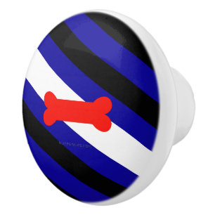 SlipperyJoe's puppy play pride flag express kink i Ceramic Knob