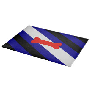 SlipperyJoe's puppy play pride flag express kink i Cutting Board
