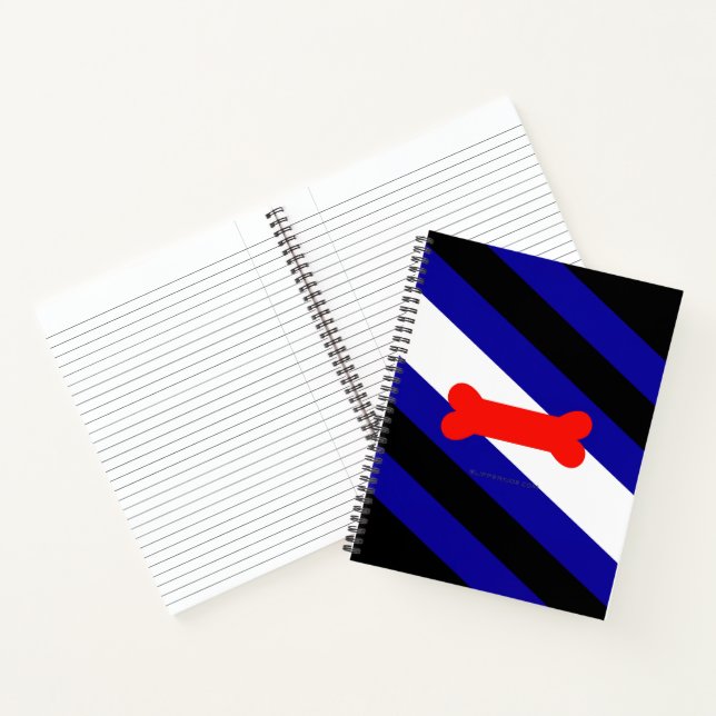 SlipperyJoe's puppy play pride flag express kink i Notebook (Inside)
