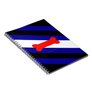 SlipperyJoe's puppy play pride flag express kink i Notebook