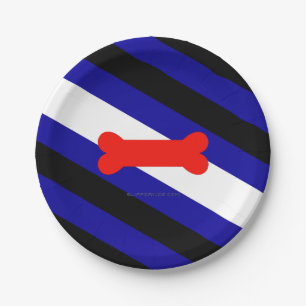 SlipperyJoe's puppy play pride flag express kink i Paper Plate
