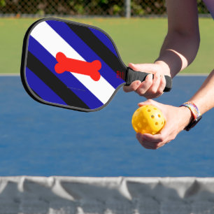 SlipperyJoe's puppy play pride flag express kink i Pickleball Paddle