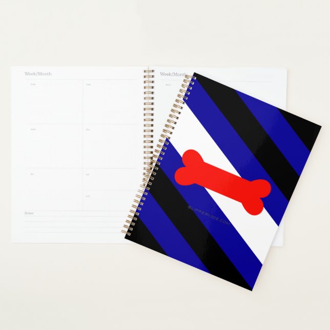SlipperyJoe's puppy play pride flag express kink i Planner (Display)