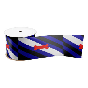 SlipperyJoe's puppy play pride flag express kink i Satin Ribbon