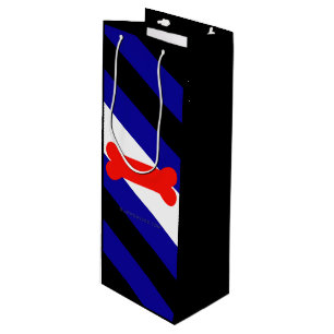 SlipperyJoe's puppy play pride flag express kink i Wine Gift Bag